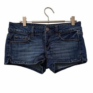 Vintage Forever 21‎ Womens Micro Mini Denim Shorts Size 26 Fairy Twee Grunge Y2K